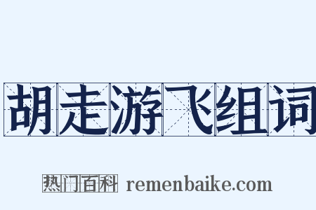 胡走游飞组词是什么意思的图片